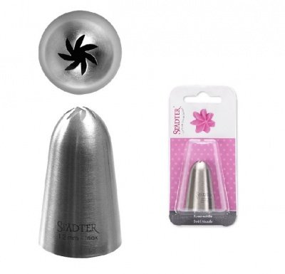 PUNTA PER SAC A POCHE ACCIAIO INOX STADTER BECCUCCIO A ROSA INCLINATA CHIUSA 12MM ROSE