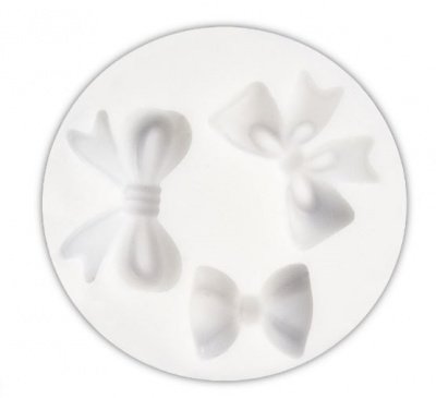 STADTER CALCO STAMPO IN SILICONE TRE FIOCCHI FIOCCO CAKE DESIGN 2/3CM FIOCCHETTI